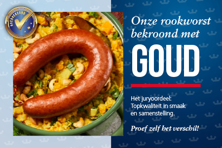 Maaltijd met goud bekroond